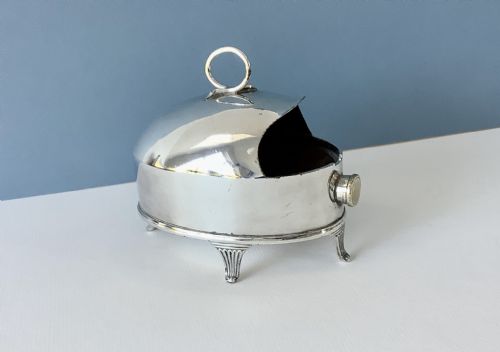 UNUSUAL ANTIQUE SILVERPLATED SPOON WARMER - ADDITIONAL PHOTO 5