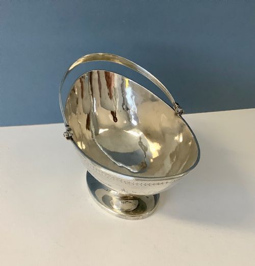 ANTIQUE GEORGIAN SILVER SUGAR BASKET 1812 - ADDITIONAL PHOTO 3