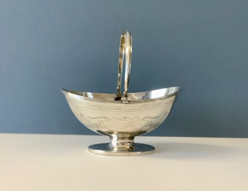 antique georgian silver sugar basket 1812 - CATEGORY: ANTIQUE SILVER - DATED GEORGIAN