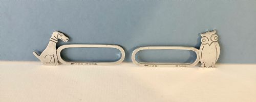 PAIR OF SOLID SILVER NOVELTY NAPKIN RINGS - ADDITIONAL PHOTO 3