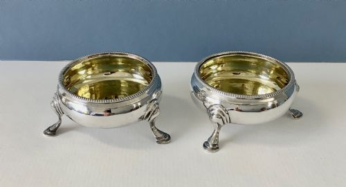 PAIR OF HESTER BATEMAN GEORGIAN SILVER SALTS - ADDITIONAL PHOTO 1