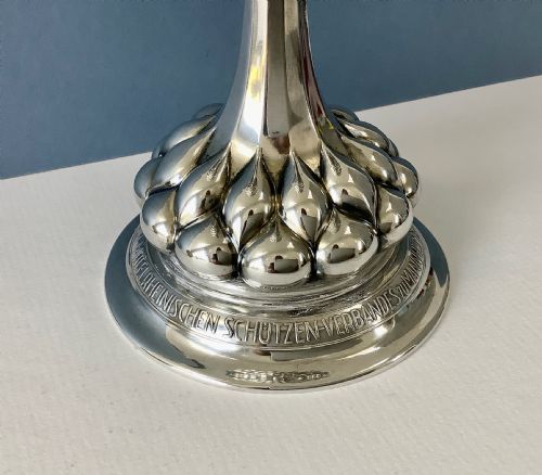 ANTIQUE SILVER LIDDED CUP TROPHY - ADDITIONAL PHOTO 6