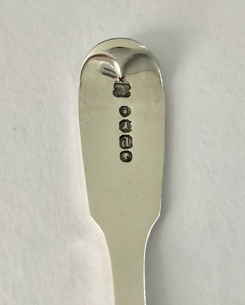 SET OF 6 ANTIQUE VICTORIAN SILVER TEA SPOONS - ADDITIONAL PHOTO 2