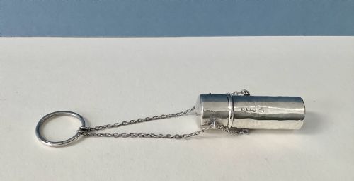 ANTIQUE EDWARDIAN SILVER NEEDLE CASE - ADDITIONAL PHOTO 1