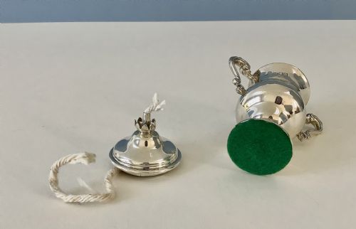 ANTIQUE SILVER TABLE LIGHTER COMYNS - ADDITIONAL PHOTO 2