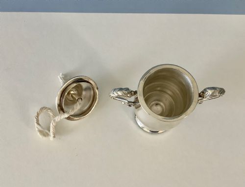 ANTIQUE SILVER TABLE LIGHTER COMYNS - ADDITIONAL PHOTO 3