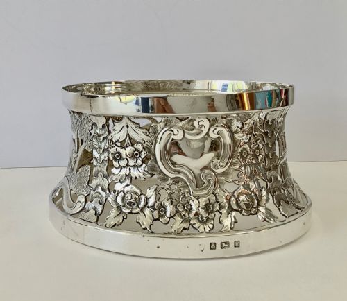 ANTIQUE EDWARDIAN SILVER DISH RING - ADDITIONAL PHOTO 4