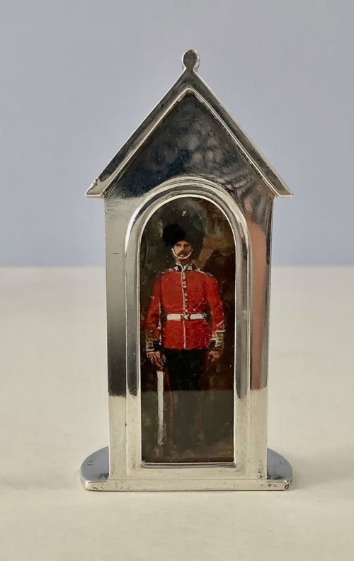 ANTIQUE SILVER SENTRY BOX MENU HOLDERS SAMPSON MORDAN - ADDITIONAL PHOTO 6