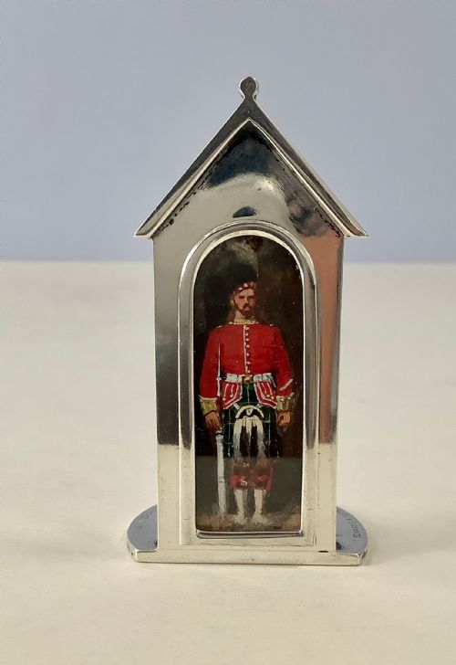 ANTIQUE SILVER SENTRY BOX MENU HOLDERS SAMPSON MORDAN - ADDITIONAL PHOTO 7