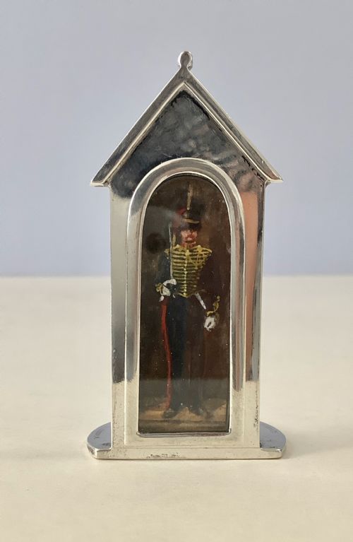 ANTIQUE SILVER SENTRY BOX MENU HOLDERS SAMPSON MORDAN - ADDITIONAL PHOTO 8