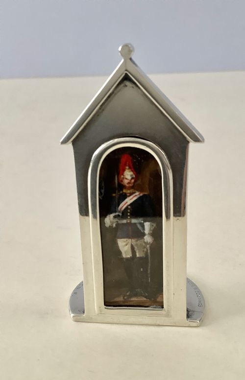 ANTIQUE SILVER SENTRY BOX MENU HOLDERS SAMPSON MORDAN - ADDITIONAL PHOTO 9