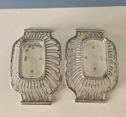 PAIR OF ANTIQUE SILVER BASKETS - ADDITIONAL PHOTO 4