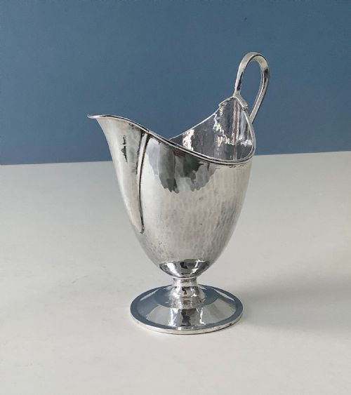 ANTIQUE SILVER CREAM JUG OMAR RAMSDEN - ADDITIONAL PHOTO 2