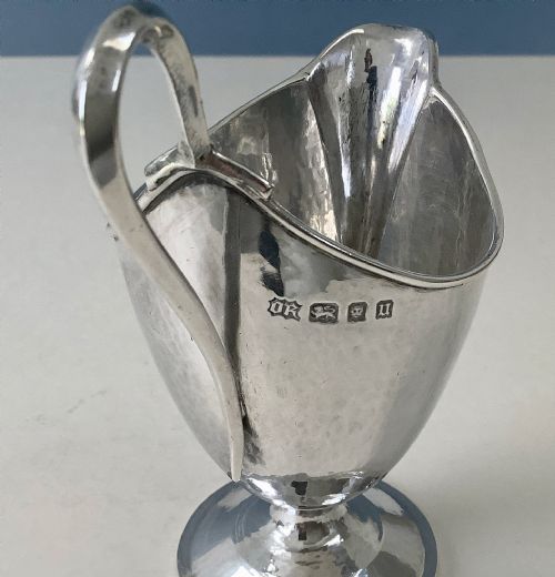 ANTIQUE SILVER CREAM JUG OMAR RAMSDEN - ADDITIONAL PHOTO 3