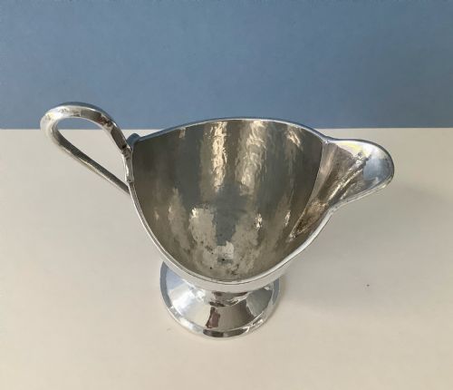 ANTIQUE SILVER CREAM JUG OMAR RAMSDEN - ADDITIONAL PHOTO 7