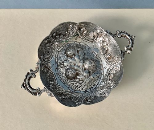 ANTIQUE VICTORIAN SILVER WINE TASTER - ADDITIONAL PHOTO 1