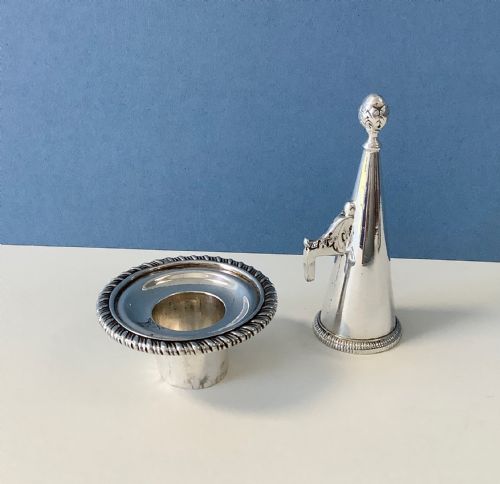 ANTIQUE SILVER PAUL STORR CHAMBERSTICK - ADDITIONAL PHOTO 4