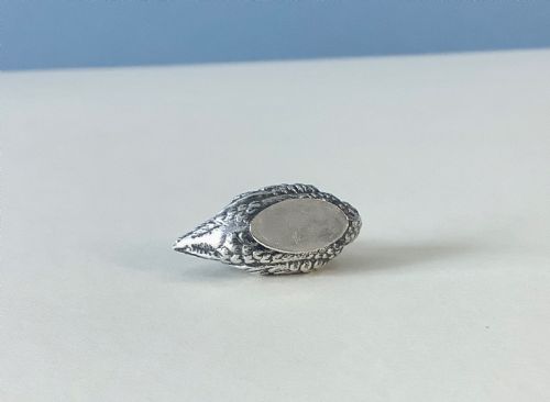 ANTIQUE SILVER MINIATURE PIN CUSHION SWAN - ADDITIONAL PHOTO 4