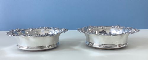 PAIR OF REGENCY SILVERMOUNTED COASTERS - ADDITIONAL PHOTO 1