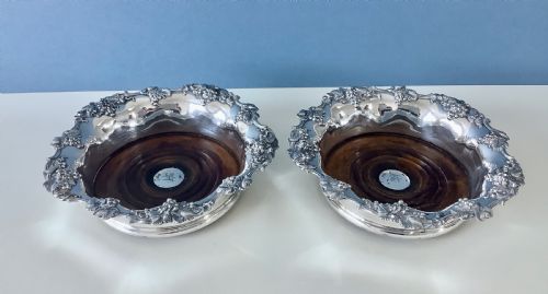 PAIR OF REGENCY SILVERMOUNTED COASTERS - ADDITIONAL PHOTO 4
