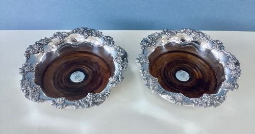 PAIR OF REGENCY SILVERMOUNTED COASTERS - ADDITIONAL PHOTO 5