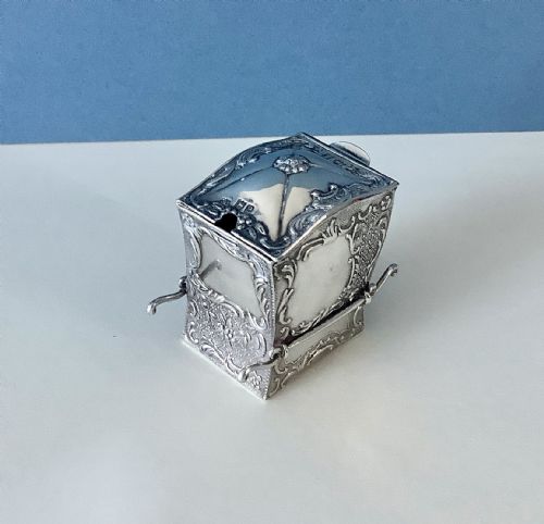 ANTIQUE SILVER NOVELTY MUSTARD POT SEDAN - ADDITIONAL PHOTO 7