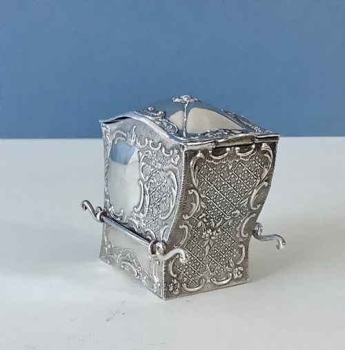 ANTIQUE SILVER NOVELTY MUSTARD POT SEDAN - ADDITIONAL PHOTO 8