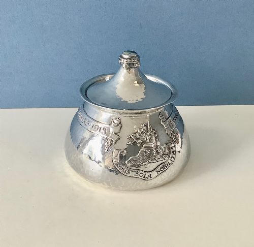 antique silver arts crafts box omar ramsden - CATEGORY: ANTIQUE SILVER - DATED 1910