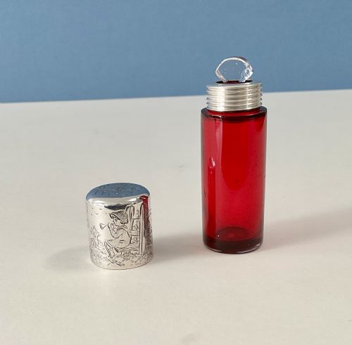 KATE GREENAWAY FOR SAMPSON MORGAN SILVER SCENT BOTTLE - ADDITIONAL PHOTO 1