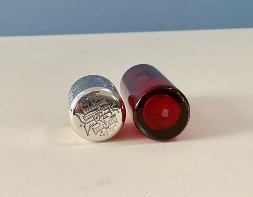 KATE GREENAWAY FOR SAMPSON MORGAN SILVER SCENT BOTTLE - ADDITIONAL PHOTO 3