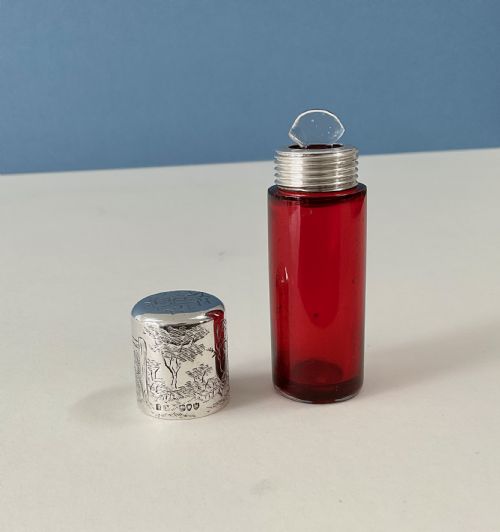 KATE GREENAWAY FOR SAMPSON MORGAN SILVER SCENT BOTTLE - ADDITIONAL PHOTO 5