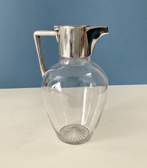 ANTIQUE VICTORIAN SILVER CLARET JUG - ADDITIONAL PHOTO 4
