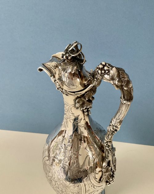 ANTIQUE VICTORIAN SILVER CLARET JUG REILY STORER - ADDITIONAL PHOTO 3