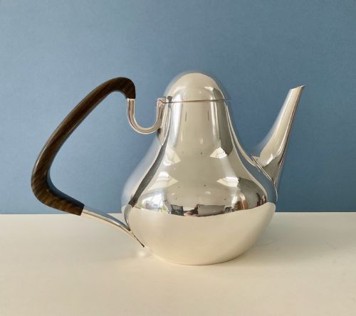 GEORG JENSEN SILVER COFFEE POT - ADDITIONAL PHOTO 2
