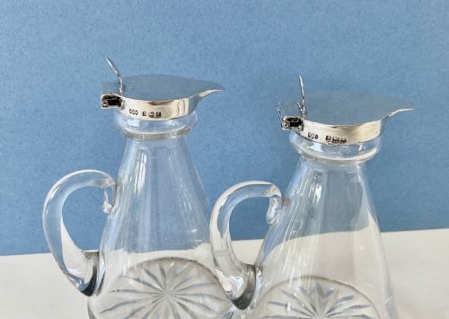 PAIR OF ANTIQUE SILVER CAPPED WHISKY NOGGINS - ADDITIONAL PHOTO 1