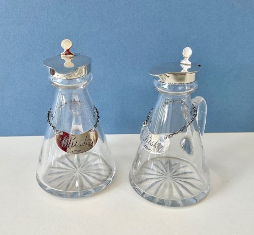 PAIR OF ANTIQUE SILVER CAPPED WHISKY NOGGINS - ADDITIONAL PHOTO 2