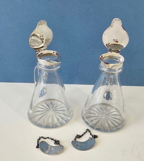 PAIR OF ANTIQUE SILVER CAPPED WHISKY NOGGINS - ADDITIONAL PHOTO 5