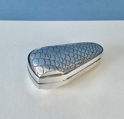 antique edwardian solid silver pipe case - CATEGORY: ANTIQUE SILVER - DATED EDWARDIAN
