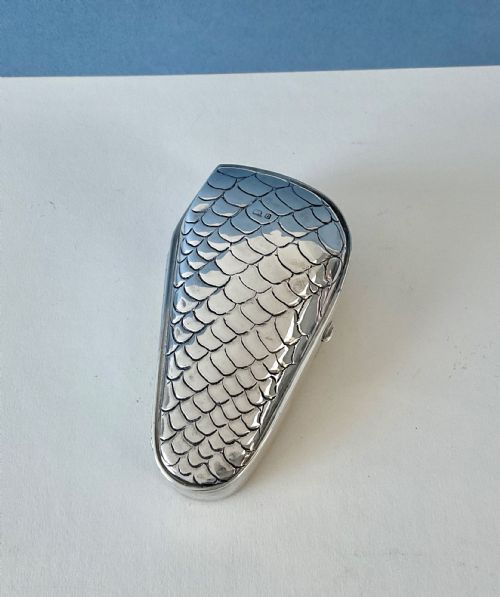ANTIQUE EDWARDIAN SOLID SILVER PIPE CASE - ADDITIONAL PHOTO 1