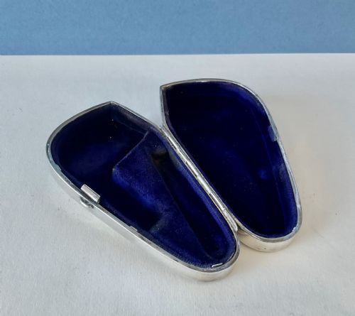 ANTIQUE EDWARDIAN SOLID SILVER PIPE CASE - ADDITIONAL PHOTO 3