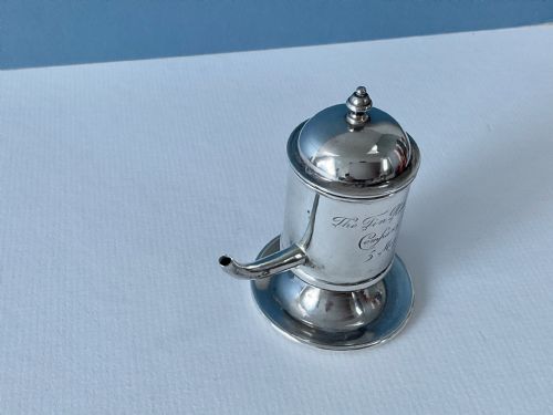 UNUSUAL ANTIQUE SILVER TABLE LIGHTER - ADDITIONAL PHOTO 4