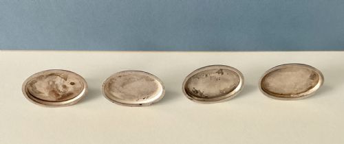 SET OF 4 WW1 SILVER AND ENAMEL FLAG MENU HOLDERS - ADDITIONAL PHOTO 5