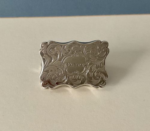 ANTIQUE SILVER CASTLE TOP VINAIGRETTE - ADDITIONAL PHOTO 11
