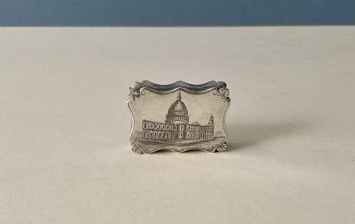 ANTIQUE SILVER CASTLE TOP VINAIGRETTE - ADDITIONAL PHOTO 12
