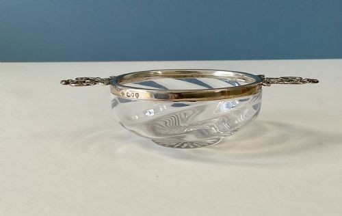 antique victorian silver topped quaichbowl - CATEGORY: ANTIQUE SILVER - DATED VICTORIAN
