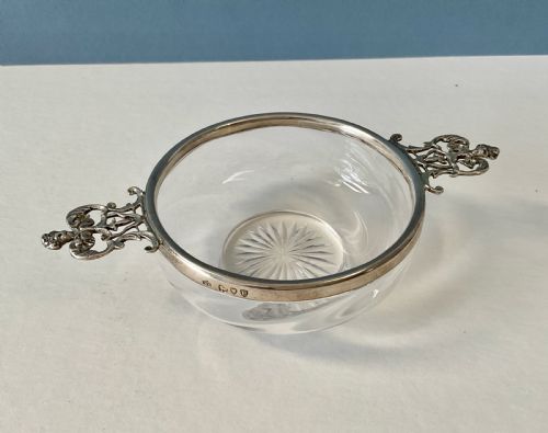 ANTIQUE VICTORIAN SILVER TOPPED QUAICHBOWL - ADDITIONAL PHOTO 3