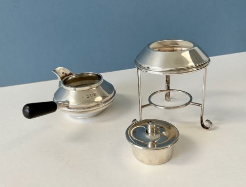 ANTIQUE VICTORIAN SOLID SILVER BRANDY WARMER - ADDITIONAL PHOTO 1