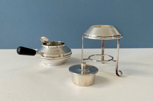 ANTIQUE VICTORIAN SOLID SILVER BRANDY WARMER - ADDITIONAL PHOTO 2