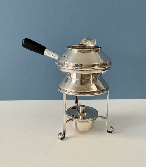 ANTIQUE VICTORIAN SOLID SILVER BRANDY WARMER - ADDITIONAL PHOTO 4