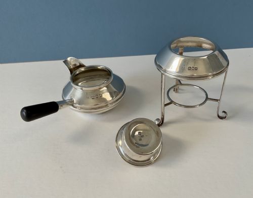 ANTIQUE VICTORIAN SOLID SILVER BRANDY WARMER - ADDITIONAL PHOTO 5